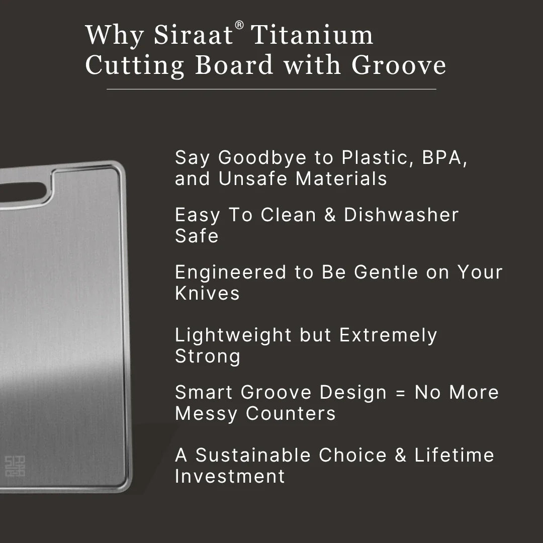 Titanium Cutting Board V2 Gold Edition (Anodized)