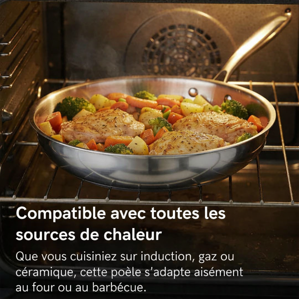 Batterie de cuisine en titane Pro