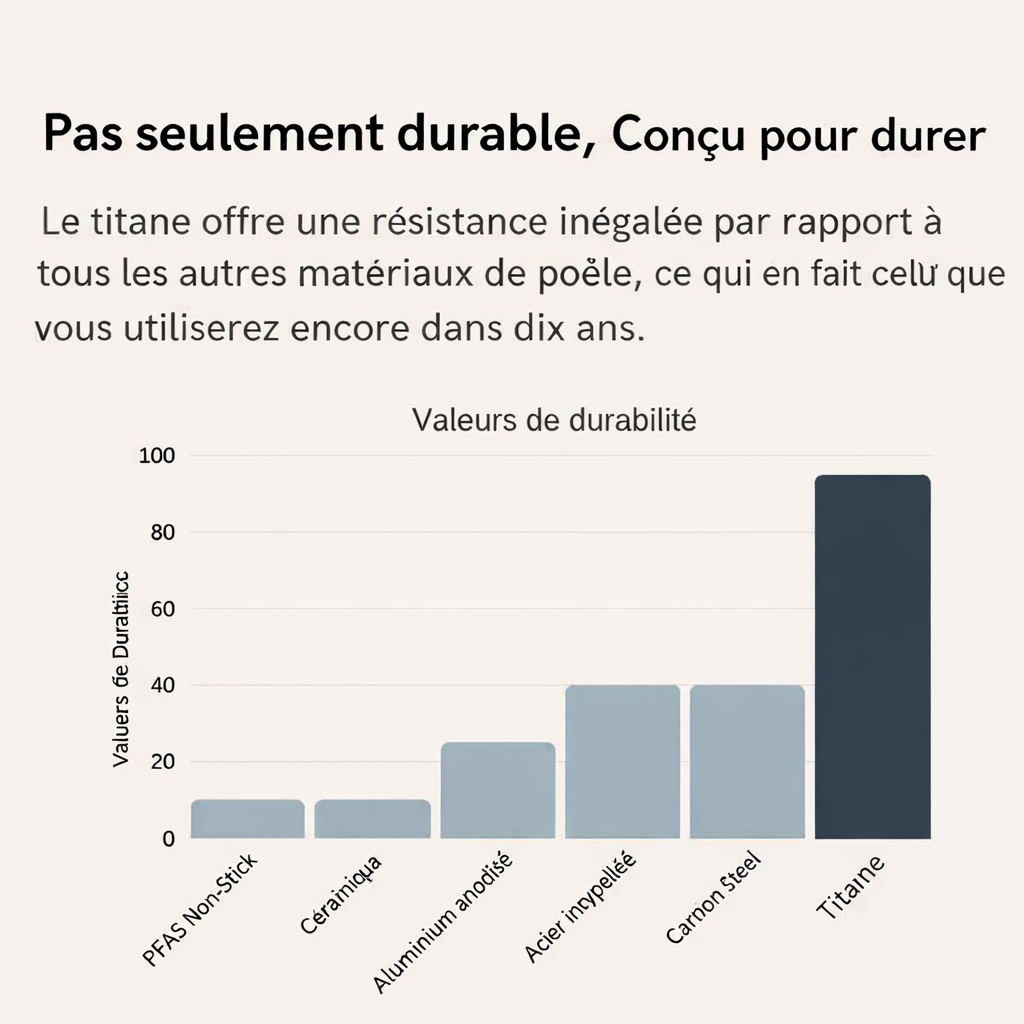 Batterie de cuisine en titane Pro
