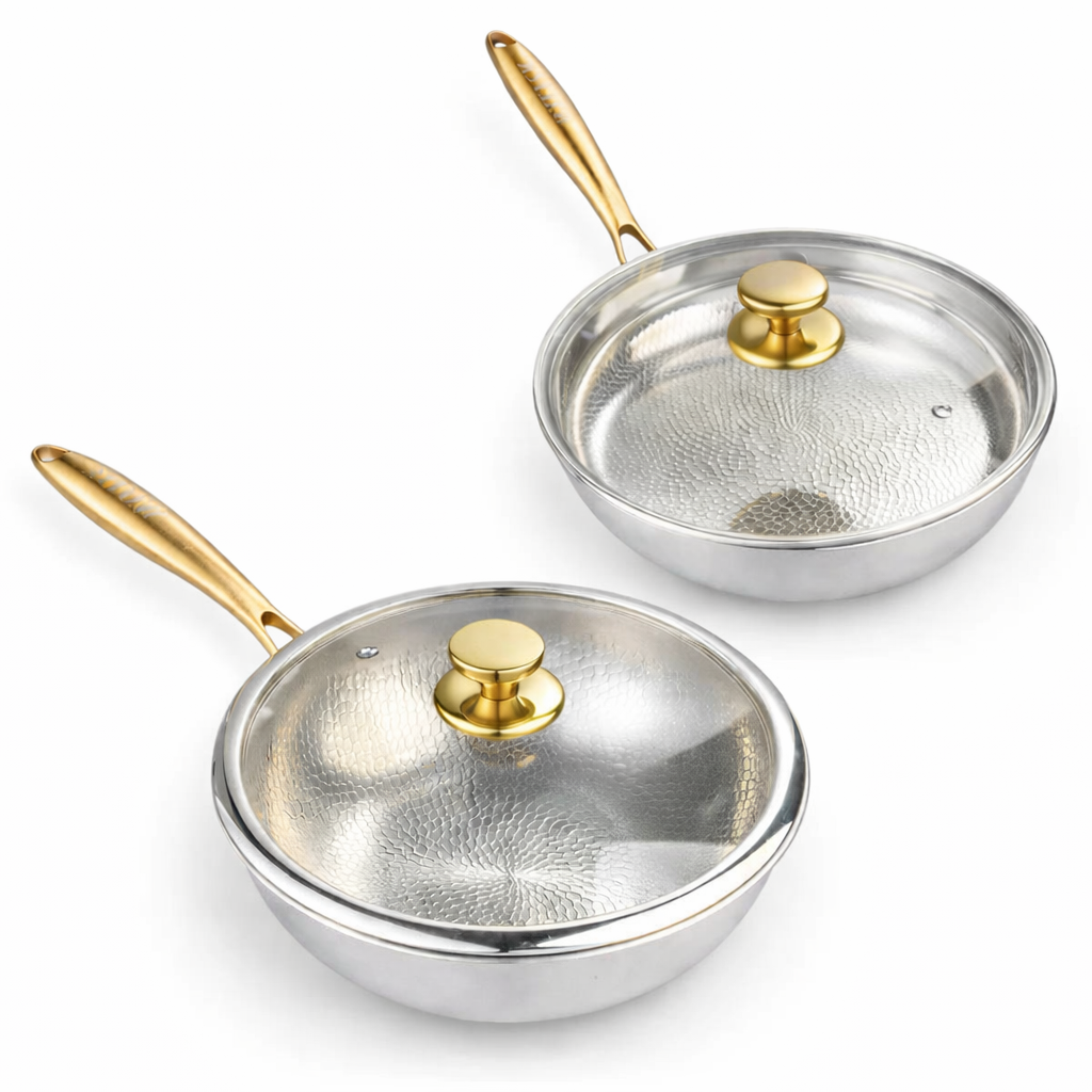 Poêle essentielle en titane Pro + Wok en titane Pro