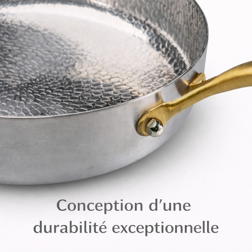 Poêle haute en titane Pro
