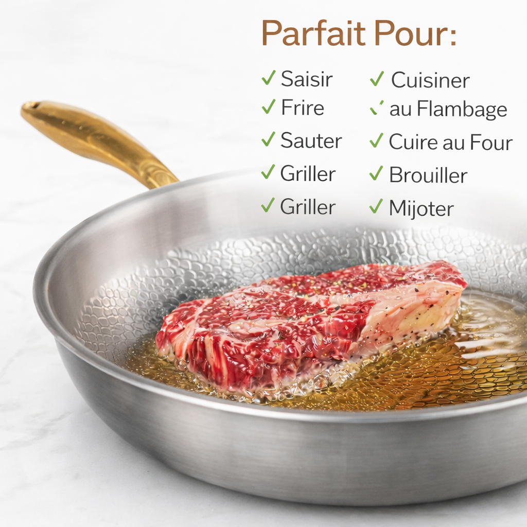 Batterie de cuisine complète Signature en titane (14 pièces)