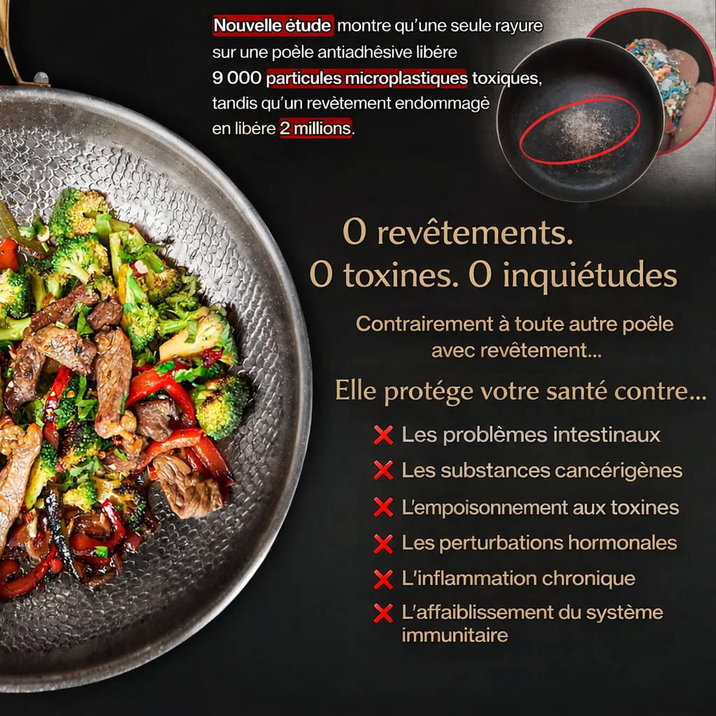Batterie de cuisine classique complète en titane (14 pièces)