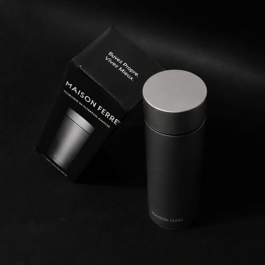 Maison Ferré® – Bouteille d’Eau 100% Titane Pur Buvez Pur. Vivez Mieux.