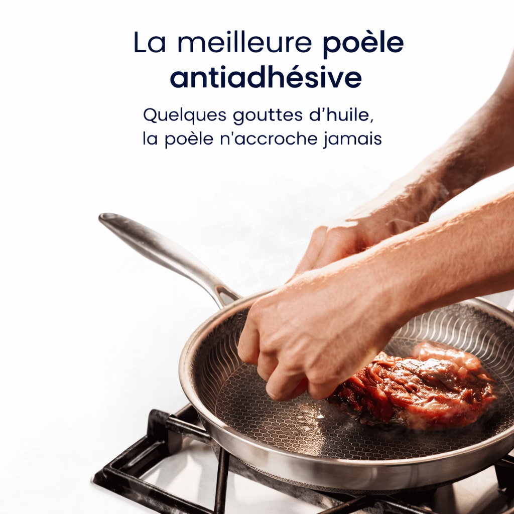 Poêle en Titane Structuré