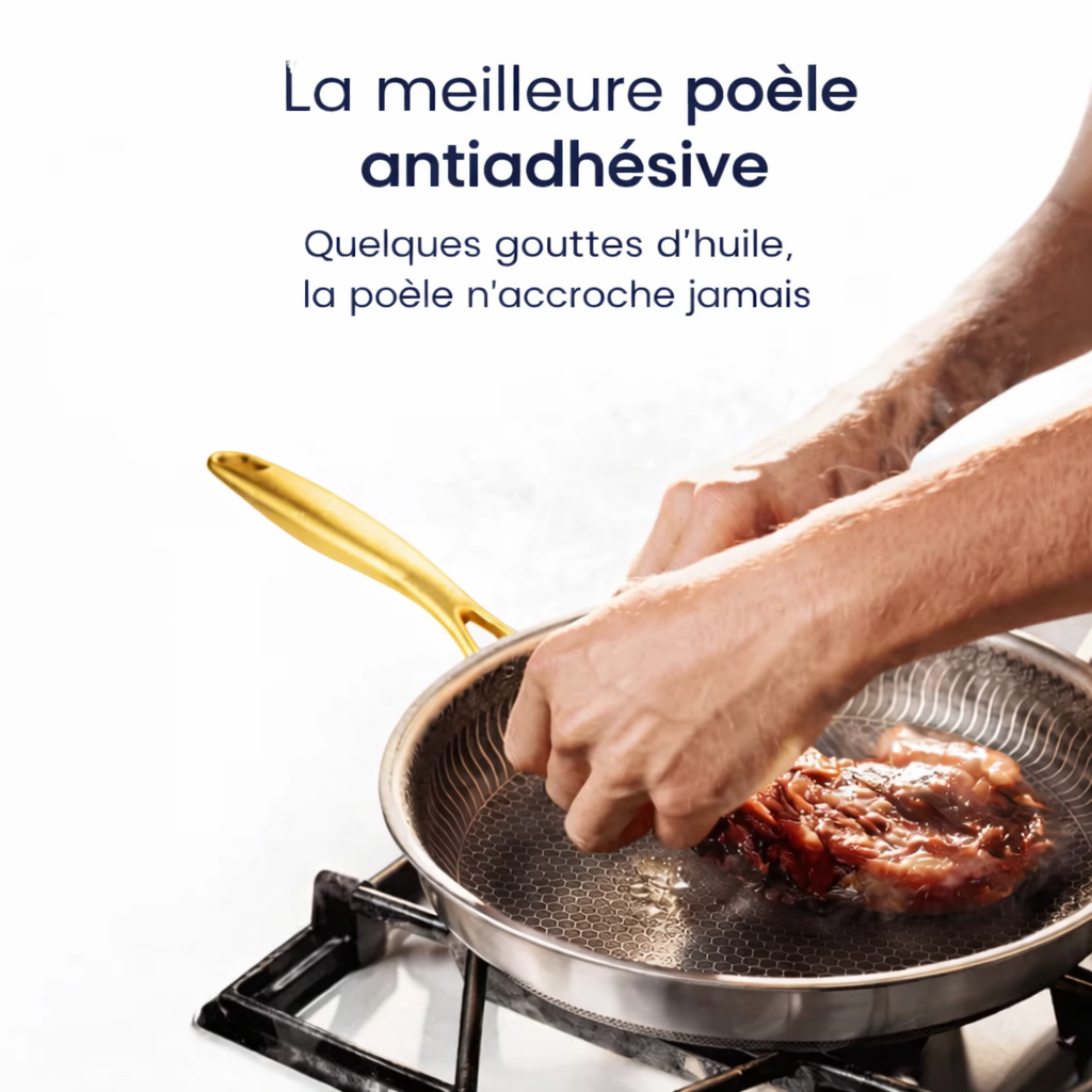 Poêle en Titane Structuré