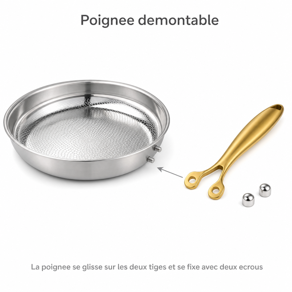Ensemble essentiel de poêles en titane
